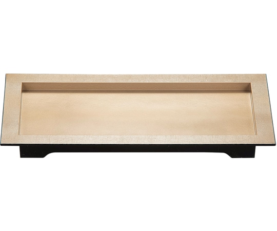 福井クラフト 34cm 渕布目長角皿 シルバーブラウン 40410330 1個（ご注文単位1個）【直送品】