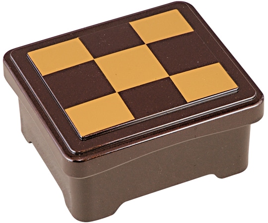 福井クラフト ミニ丼重(蓋親)茶パール市松 12030720 1個（ご注文単位1個）【直送品】