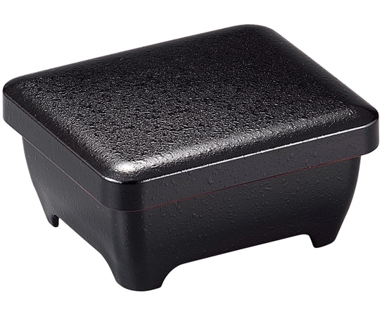 福井クラフト ミニ光琳丼重 黒内朱クリアータタキ 40430020 1個（ご注文単位1個）【直送品】