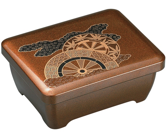 福井クラフト ミニ光琳丼重 梨地御所車内朱(蓋親) 41000230 1個（ご注文単位1個）【直送品】