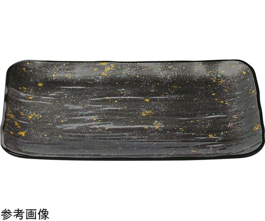 福井クラフト 8寸 長角大宝盛皿 銀光彩裏黒塗 51098980 1個（ご注文単位1個）【直送品】