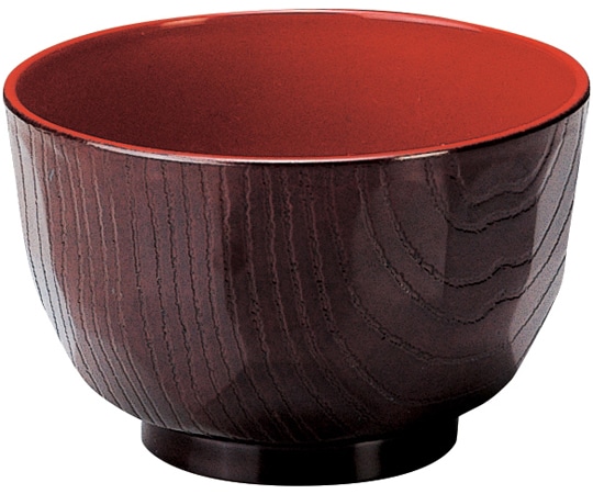 福井クラフト 3.7亀甲汁椀 溜内朱 32000050 1個（ご注文単位1個）【直送品】