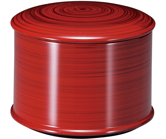 福井クラフト TA縁高飯器 朱刷毛目(内黒)(蓋親) 39861110 1個（ご注文単位1個）【直送品】