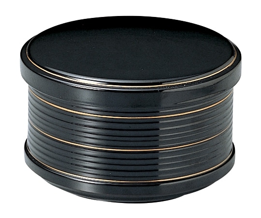 福井クラフト ABS多用飯器(小)(蓋親)黒金ライン内朱 30002920 1個（ご注文単位1個）【直送品】