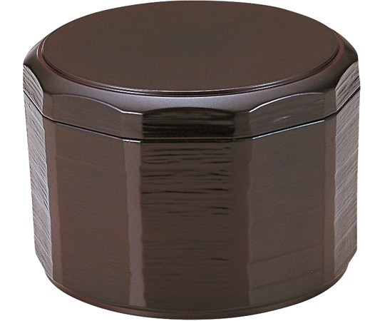 福井クラフト 耐熱木彫飯器(中)溜(内朱) 45150690 1個（ご注文単位1個）【直送品】