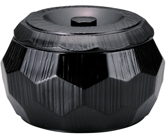 福井クラフト はつり亀甲丼(蓋・親)黒塗(内黒) 41000150 1個（ご注文単位1個）【直送品】