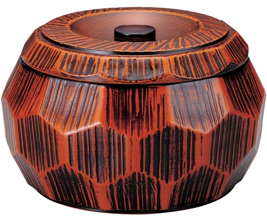 福井クラフト はつり亀甲丼(蓋・親)栃塗 41000160 1個（ご注文単位1個）【直送品】