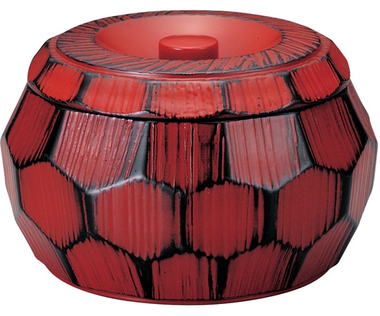 福井クラフト はつり亀甲丼(蓋・親)根来塗 41000180 1個（ご注文単位1個）【直送品】