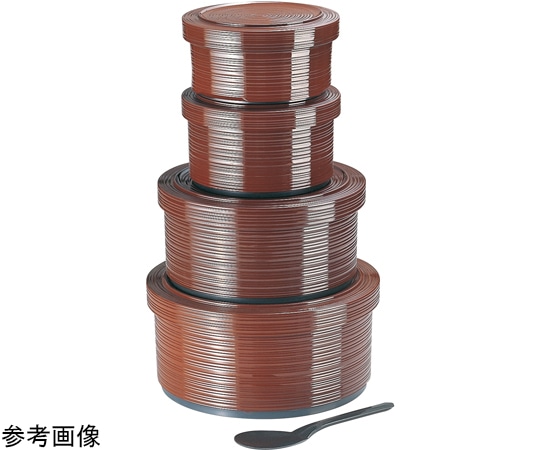 福井クラフト 1人用 ロクロ目飯器 溜エビ茶(蓋親杓子付) 39171305 1個（ご注文単位1個）【直送品】