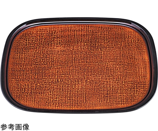 福井クラフト 尺3 オーバル布目盆 春慶カスリSL 50307830 1個（ご注文単位1個）【直送品】