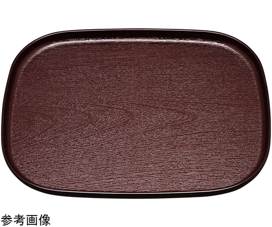 福井クラフト 尺3 大寿木目小判盆 新溜天黒 50308030 1個（ご注文単位1個）【直送品】