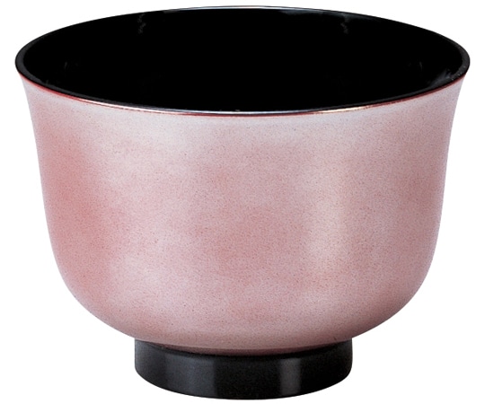 福井クラフト 百合汁椀 朱/銀パール 12023220 1個（ご注文単位1個）【直送品】