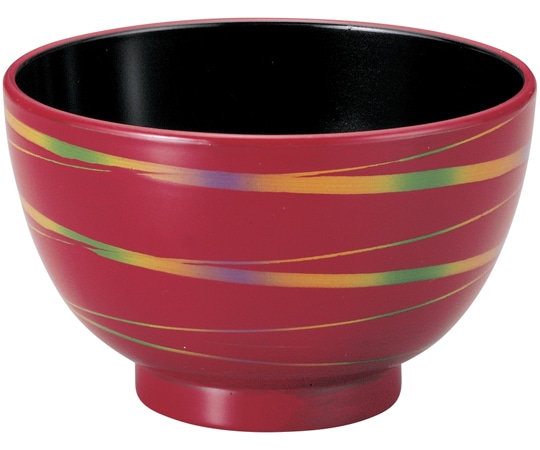 福井クラフト TA 3.5無地汁椀 朱華連 31000780 1個（ご注文単位1個）【直送品】