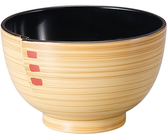 福井クラフト 耐熱3.6寸 ワッパ汁椀 白木 内黒 33023595 1個（ご注文単位1個）【直送品】