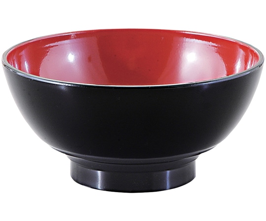 福井クラフト 平泉わんこそば(お子様)椀 黒内朱 45021130 1個（ご注文単位1個）【直送品】