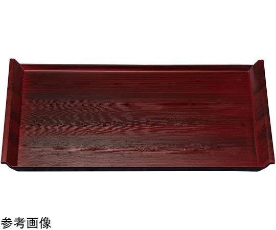 福井クラフト 尺2 アイディー木目盆 紅刷毛目弱SL 11017480 1個（ご注文単位1個）【直送品】