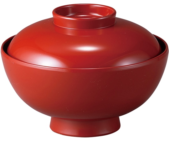 福井クラフト 4寸 台平仙才椀 朱無地 内黒 30048220 1個（ご注文単位1個）【直送品】