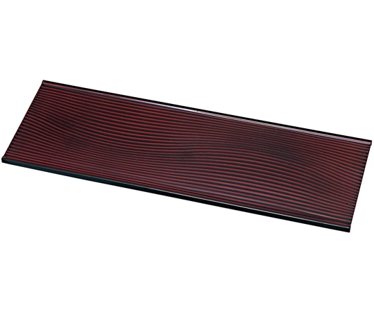 福井クラフト 耐熱36cm 長角さざ波盛皿 新溜 50028805 1個（ご注文単位1個）【直送品】