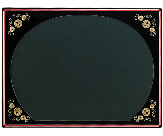 福井クラフト 長手葵膳 緑タ紋唐草/朱タ(笠) 11020331 1個（ご注文単位1個）【直送品】