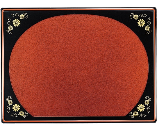 福井クラフト 長手葵膳 朱タ菊唐草/緑タ(笠) 11020351 1個（ご注文単位1個）【直送品】