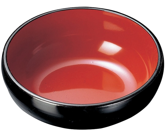 福井クラフト 3.8寸 丸鉢 黒内朱 22001230 1個（ご注文単位1個）【直送品】