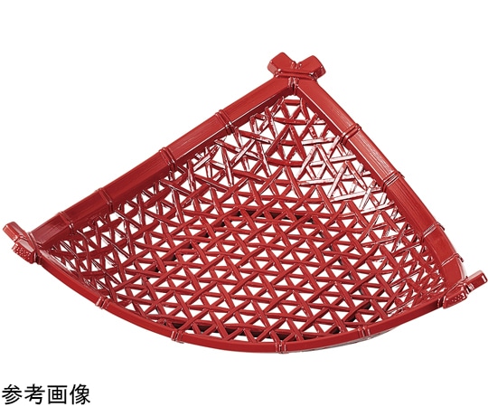 福井クラフト 5.5寸 やすらぎ三角皿 朱(全面塗) 50023780 1個（ご注文単位1個）【直送品】