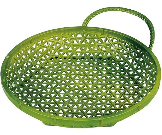 福井クラフト 6.5寸 やすらぎ丸カゴ 若竹 51272392 1個（ご注文単位1個）【直送品】