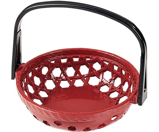 福井クラフト ミニ手提篭 朱(全面塗) 50023815 1個（ご注文単位1個）【直送品】