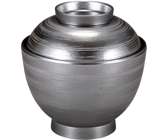 福井クラフト 耐熱3.5寸 玉子椀 シルバーかすみ内黒 30044880 1個（ご注文単位1個）【直送品】