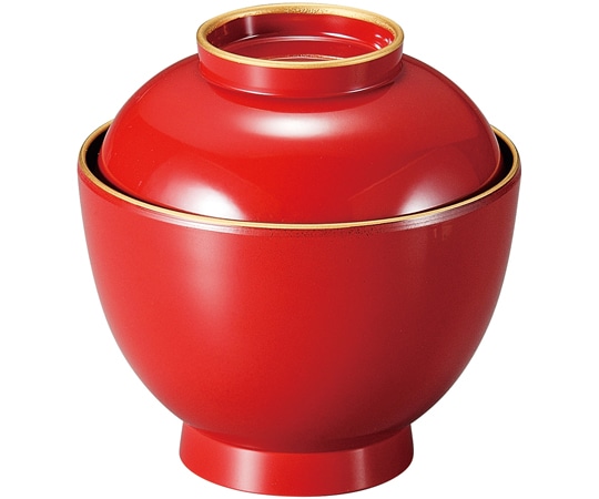 福井クラフト 耐熱3.5寸 玉子椀 朱天金 内黒 37001630 1個（ご注文単位1個）【直送品】