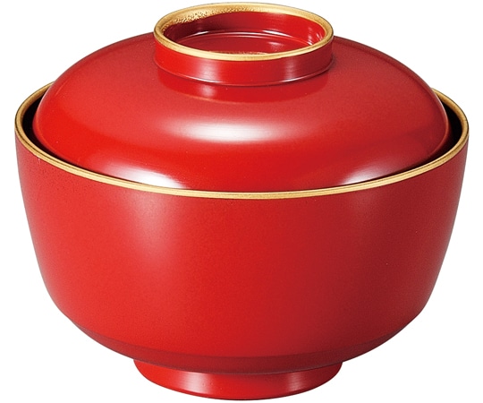 福井クラフト 松川椀 朱天金 37001660 1個（ご注文単位1個）【直送品】