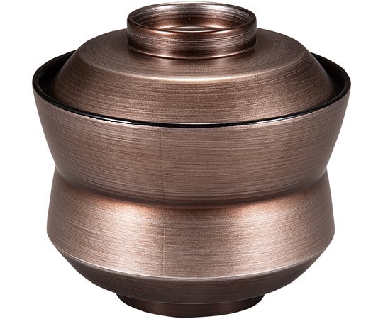 福井クラフト 耐熱杵型吸物椀 銀錆かすみ 内黒 30044960 1個（ご注文単位1個）【直送品】