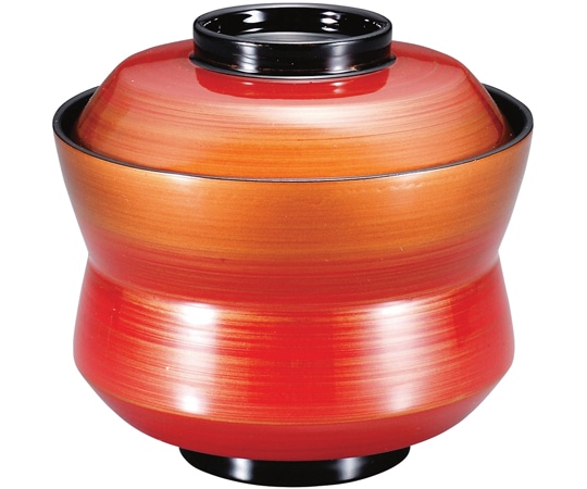 福井クラフト 耐熱杵型吸物椀 ルビーゴールド 内黒 12033880 1個（ご注文単位1個）【直送品】