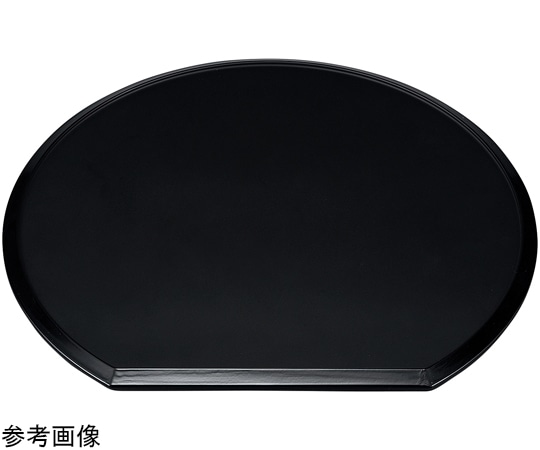 福井クラフト 尺3 宴半月両面盆 新ブラッククロス弱SL渕黒/朱天黒 11017280 1個（ご注文単位1個）【直送品】