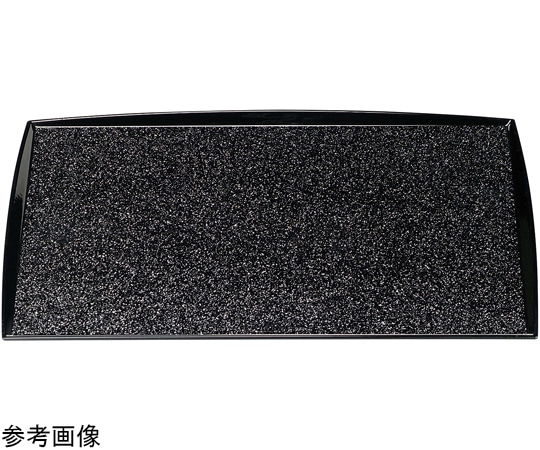 福井クラフト 尺2 角わたらせ盆 銀彩渕黒SL 50412240 1個（ご注文単位1個）【直送品】