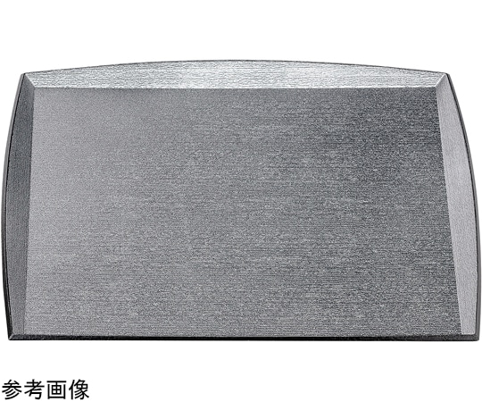 福井クラフト 尺2 角縁高わたらせ木目盆 銀梨地天黒SL 17413340 1個（ご注文単位1個）【直送品】