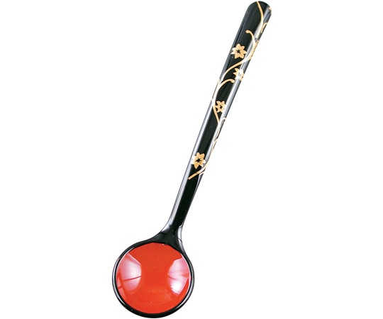 福井クラフト ピーナッツスプーン 黒内朱金唐草 90020980 1個（ご注文単位1個）【直送品】