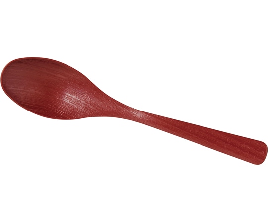 福井クラフト 耐A木目ディッシュスプーン レッドOM 81017520 1個（ご注文単位1個）【直送品】