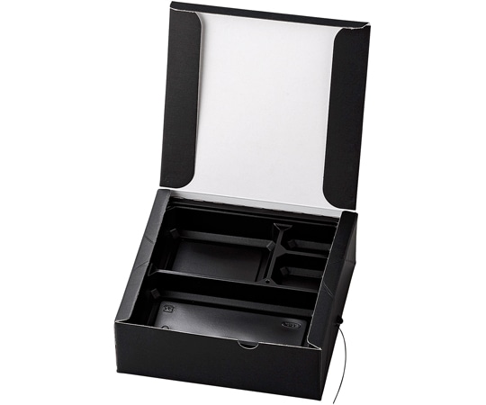 福井クラフト 19.7cm 角花車弁当加熱式(仕切・発熱剤付)50セット 62164450 1個（ご注文単位1個）【直送品】