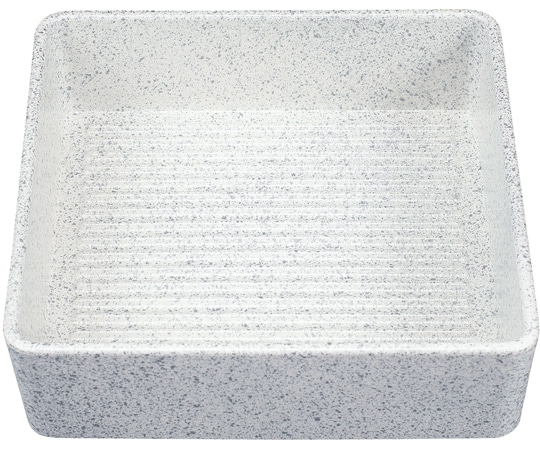 福井クラフト ABS深型正角肉皿 銀タタキ 51038120 1個(ご注文単位1個)【直送品】