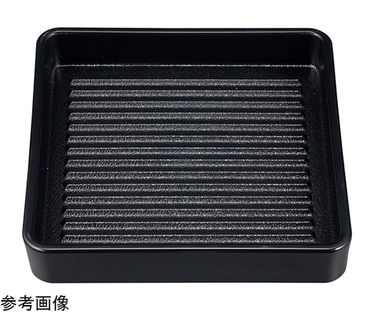 福井クラフト 14cm ABS正角肉皿 内外黒塗 90121670 1個(ご注文単位1個)【直送品】
