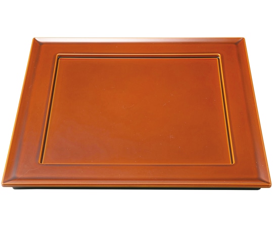 福井クラフト 8寸 炉縁前菜盛皿 漆調春慶塗裏黒塗 51311060 1個（ご注文単位1個）【直送品】