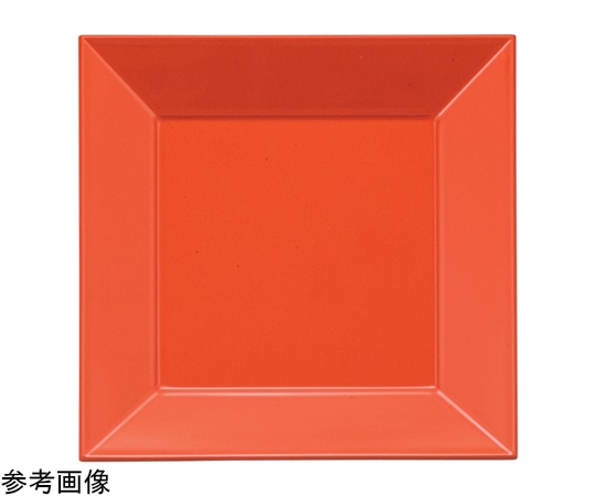 福井クラフト 尺1 角四方前菜盆 柿朱 50308390 1個（ご注文単位1個）【直送品】