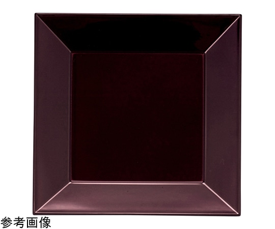 福井クラフト 7.5寸 角四方前菜盆 溜SH塗 16913460 1個（ご注文単位1個）【直送品】