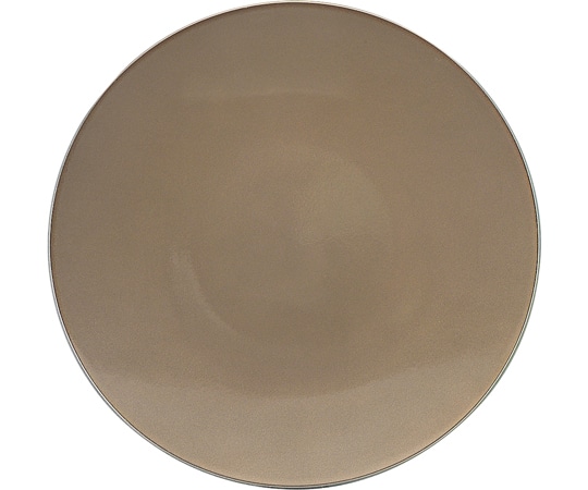 福井クラフト 耐熱22.5cm ラウンドプレート ブロンズメタル裏黒塗 51361470 1個（ご注文単位1個）【直送品】