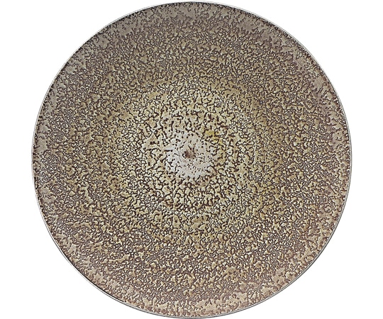 福井クラフト 耐熱22.5cm ラウンドプレート アンティクシルバー裏黒塗 51361480 1個（ご注文単位1個）【直送品】