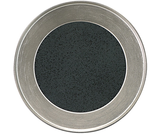 福井クラフト 耐熱25cm 丸渕刷毛目盛皿 銀渕内黒タタキ裏黒塗 51361570 1個（ご注文単位1個）【直送品】