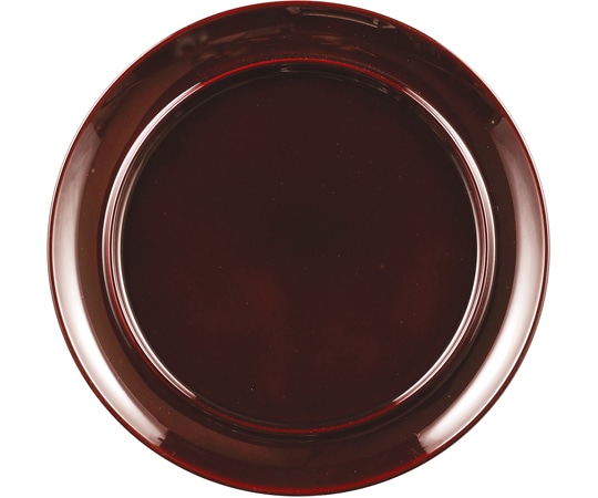 福井クラフト 8寸 ツバ付丸盛皿 溜SH塗 51037900 1個（ご注文単位1個）【直送品】