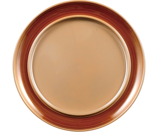 福井クラフト 8寸 ツバ付丸盛皿 内銀透き渕べっ甲 51037890 1個（ご注文単位1個）【直送品】