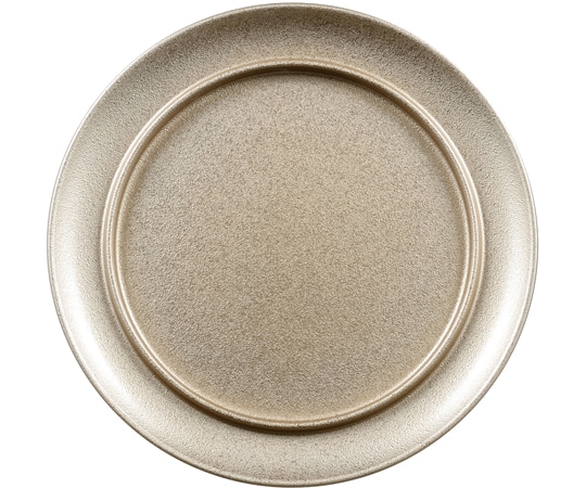 福井クラフト 8寸 ツバ付丸盛皿 シャンパンホワイト銀彩 51037920 1個（ご注文単位1個）【直送品】